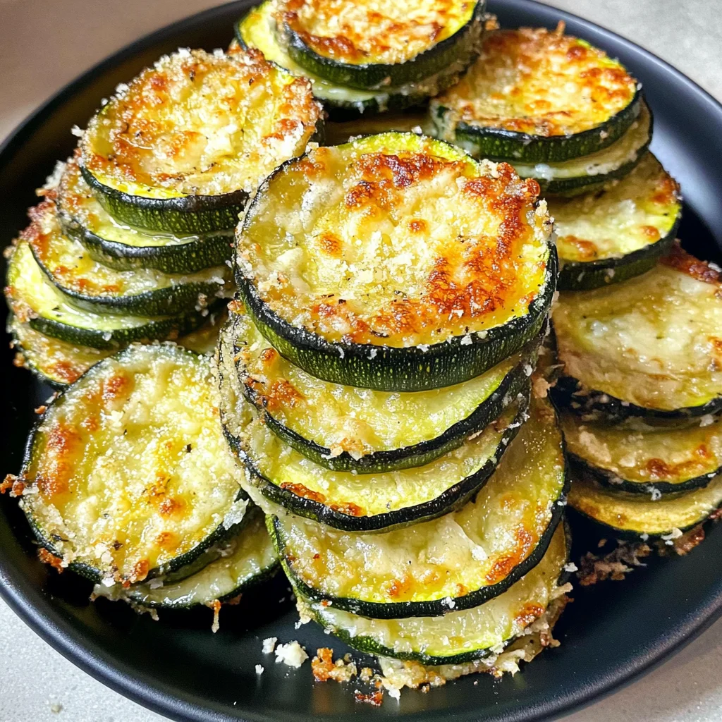 Baked Cheesy Zucchini Stacks