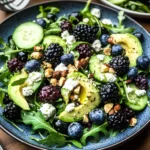 Blackberry, Avocado and Arugula Salad