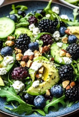 Blackberry, Avocado and Arugula Salad
