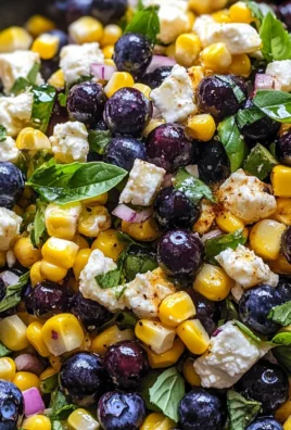 Blueberry Corn Feta Salad