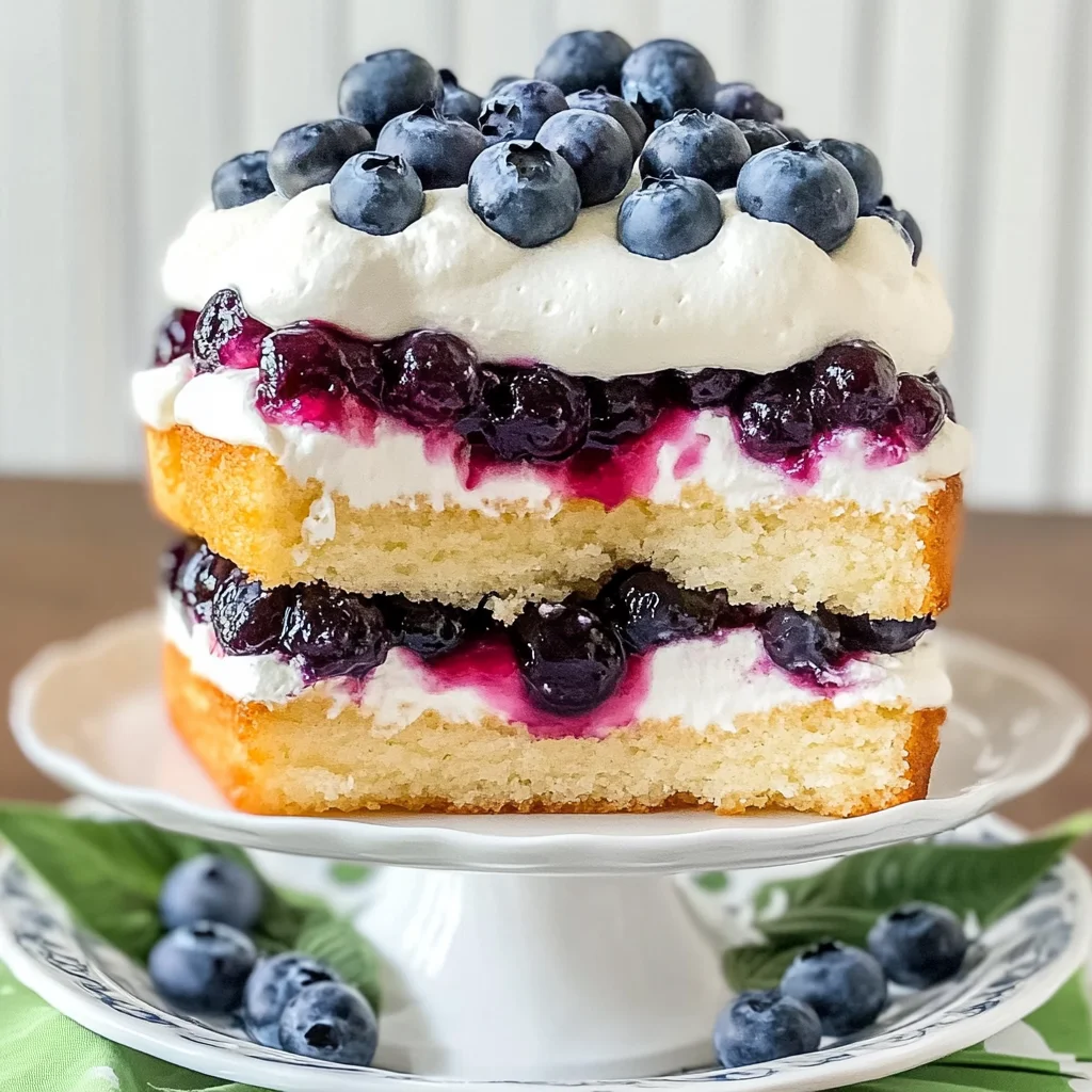 Blueberry Shortcake Cake