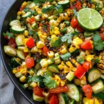 Charred Zucchini Mexican Sweet Corn Salad