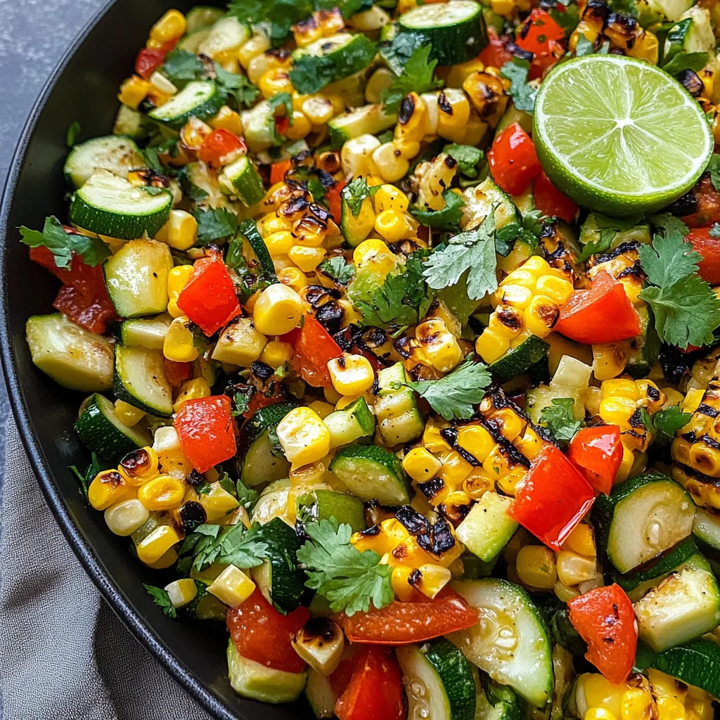 Charred Zucchini Mexican Sweet Corn Salad