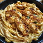 Creamy One-Pot Cajun Chicken Linguine with Garlic Parmesan Sauce