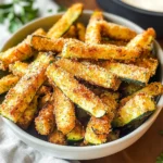 Crispy Air Fryer Zucchini Fries (Gluten-Free, Dairy-Free)