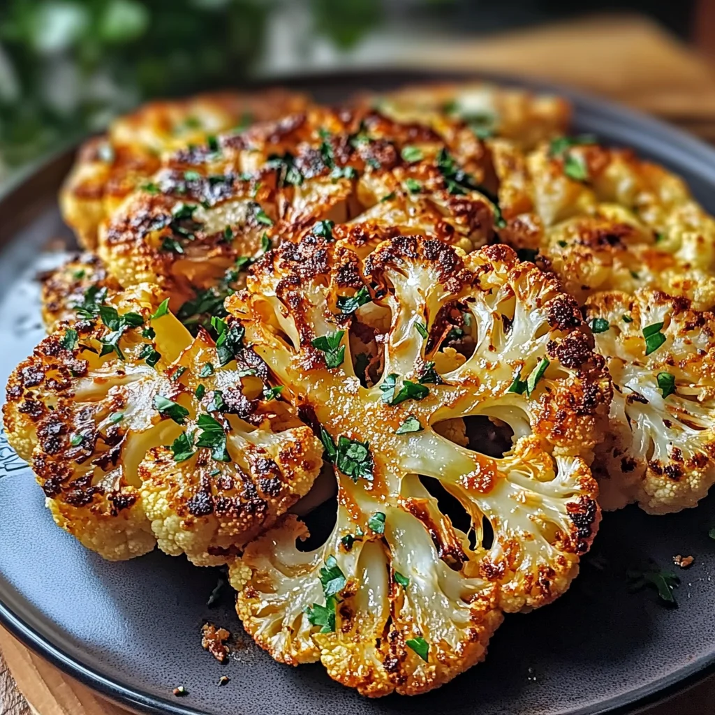 Crispy Baked Cauliflower Steaks