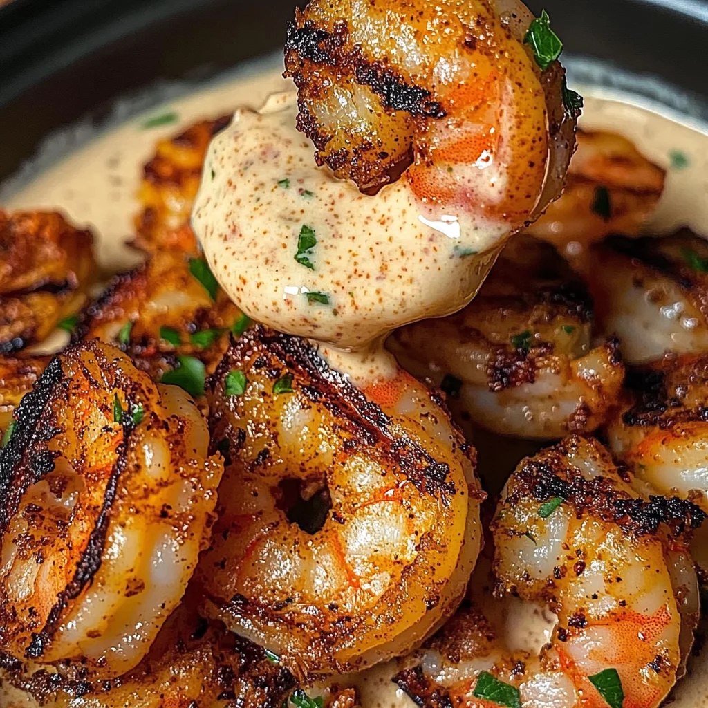 Crispy Cajun Shrimp with Creamy Sauce