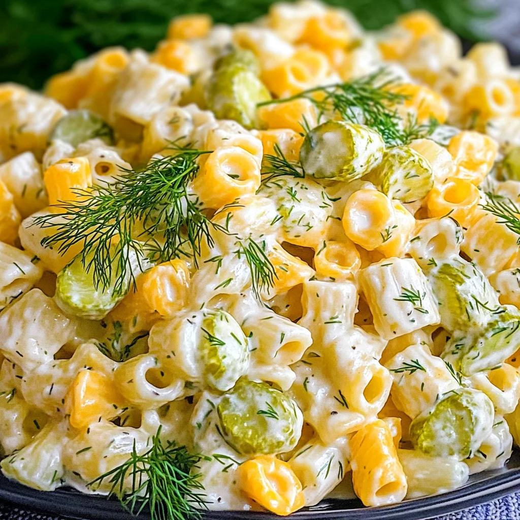 Dill Pickle Pasta Salad