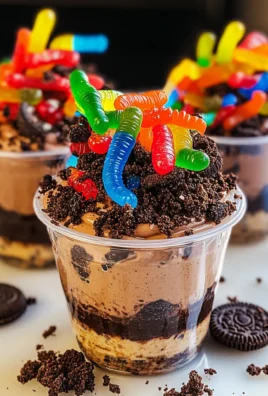 Dirt and Worms Pudding Cups