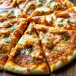Four Cheese Buffalo Chicken Pizza