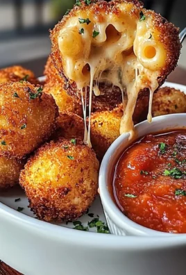 Fried Mac and Cheese Balls with Creamy Tomato Sauce