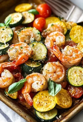 Garlic Parmesan Sheet Pan Shrimp with Zucchini