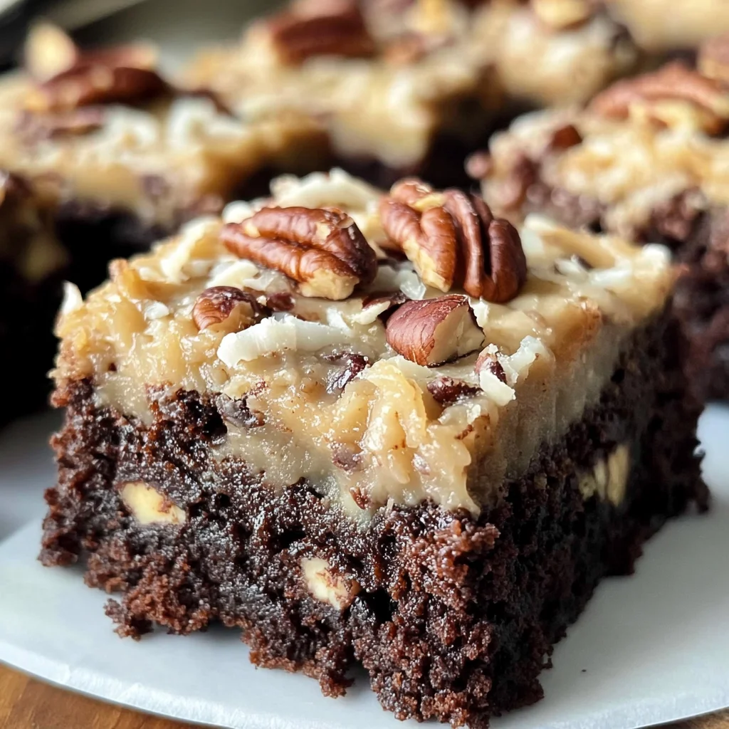 German Chocolate Brownies