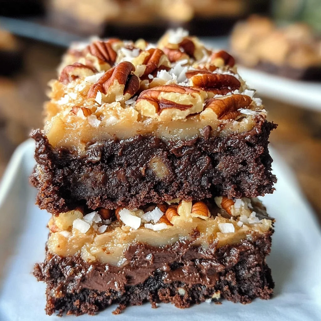 German Chocolate Brownies