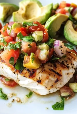 Grilled Halibut with Tomato Avocado Salsa