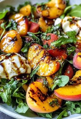 Grilled Peach And Burrata Salad