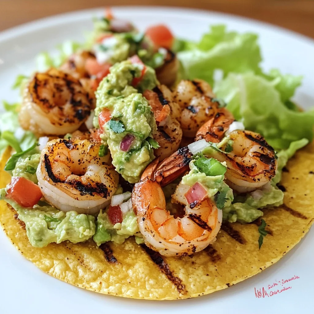 Grilled Shrimp Tostadas