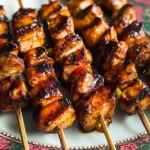 Grilled Sriracha Chicken Kabobs
