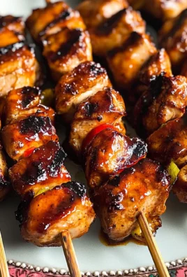 Grilled Sriracha Chicken Kabobs