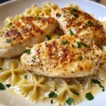 Lemon Garlic Chicken with Parmesan Pasta