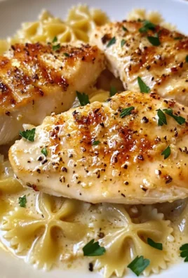 Lemon Garlic Chicken with Parmesan Pasta