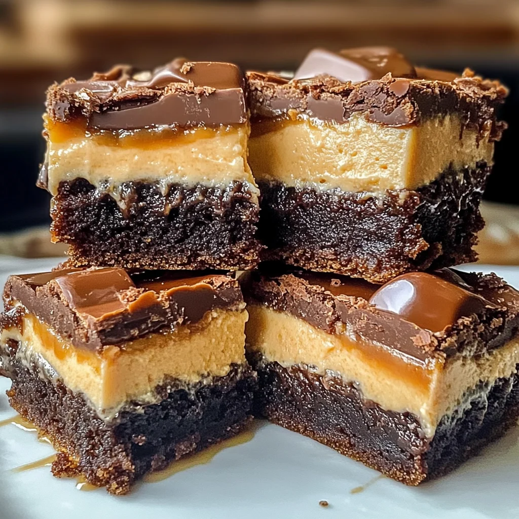 Milky Way Caramel Cheesecake Brownies