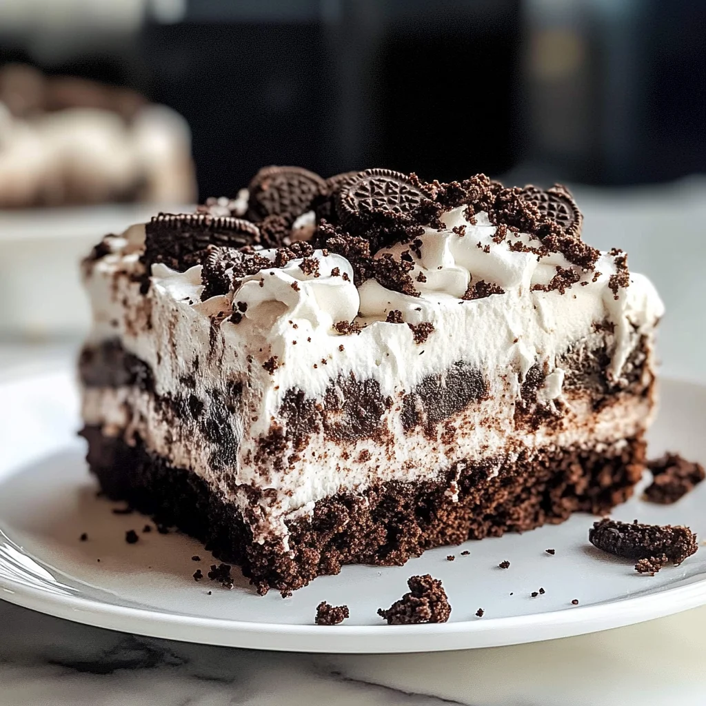 Oreo Poke Cake