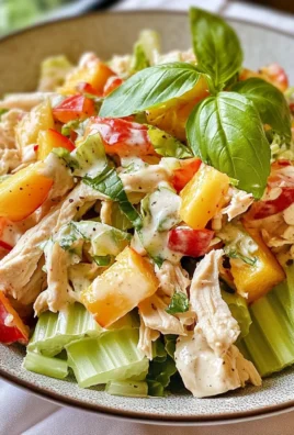 Peach Basil Chicken Salad