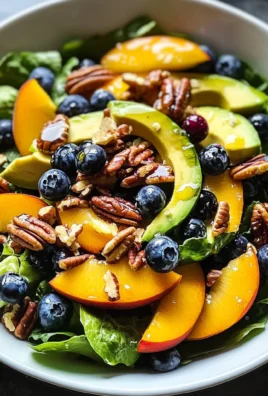 Peach Salad with Honey Vinaigrette