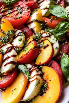 Peach Tomato Caprese Salad