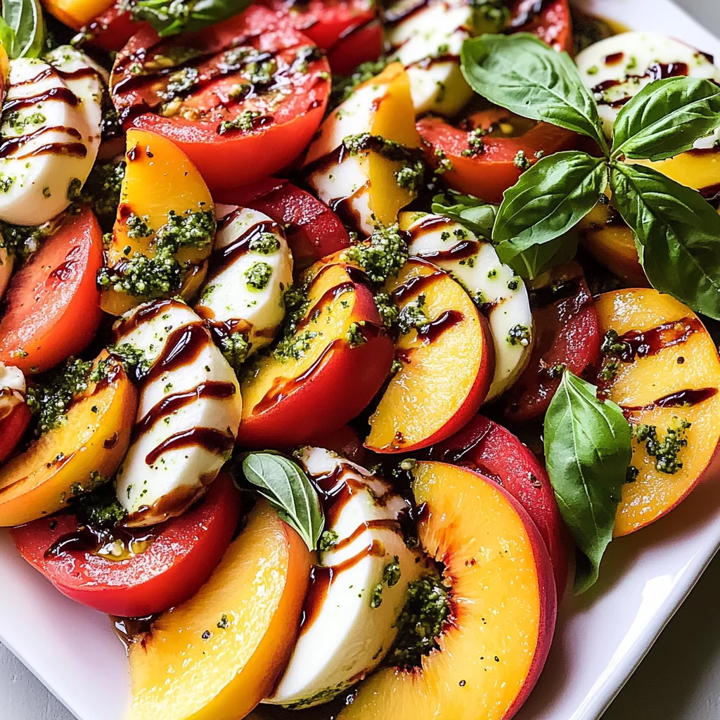 Peach Tomato Caprese Salad
