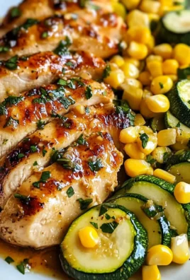 Savory Garlic Butter Chicken with Fresh Zucchini and Sweet Corn