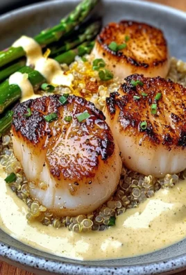 Scallops & Quinoa Bowl with Lemon Butter Sauce