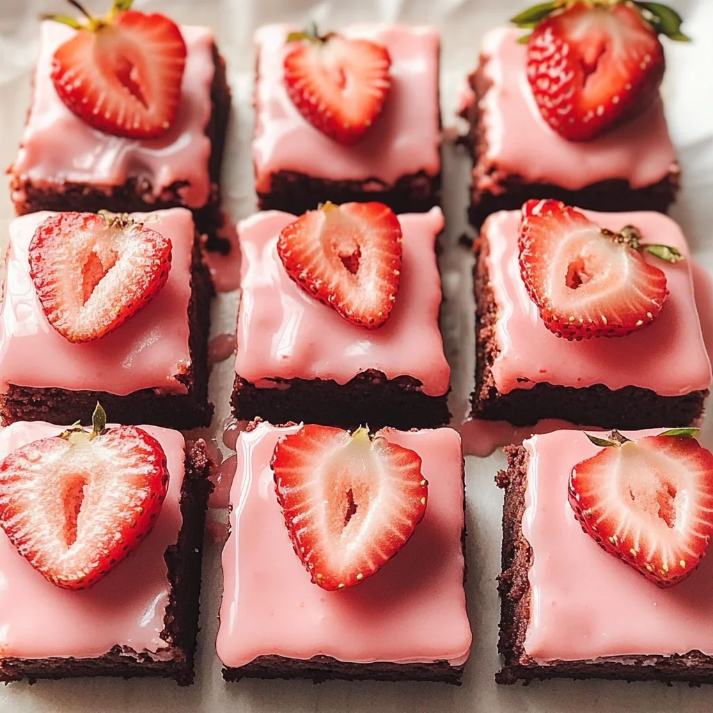 Strawberry Brownies Recipe