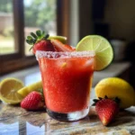 Strawberry Lemonade Mocktail Margarit