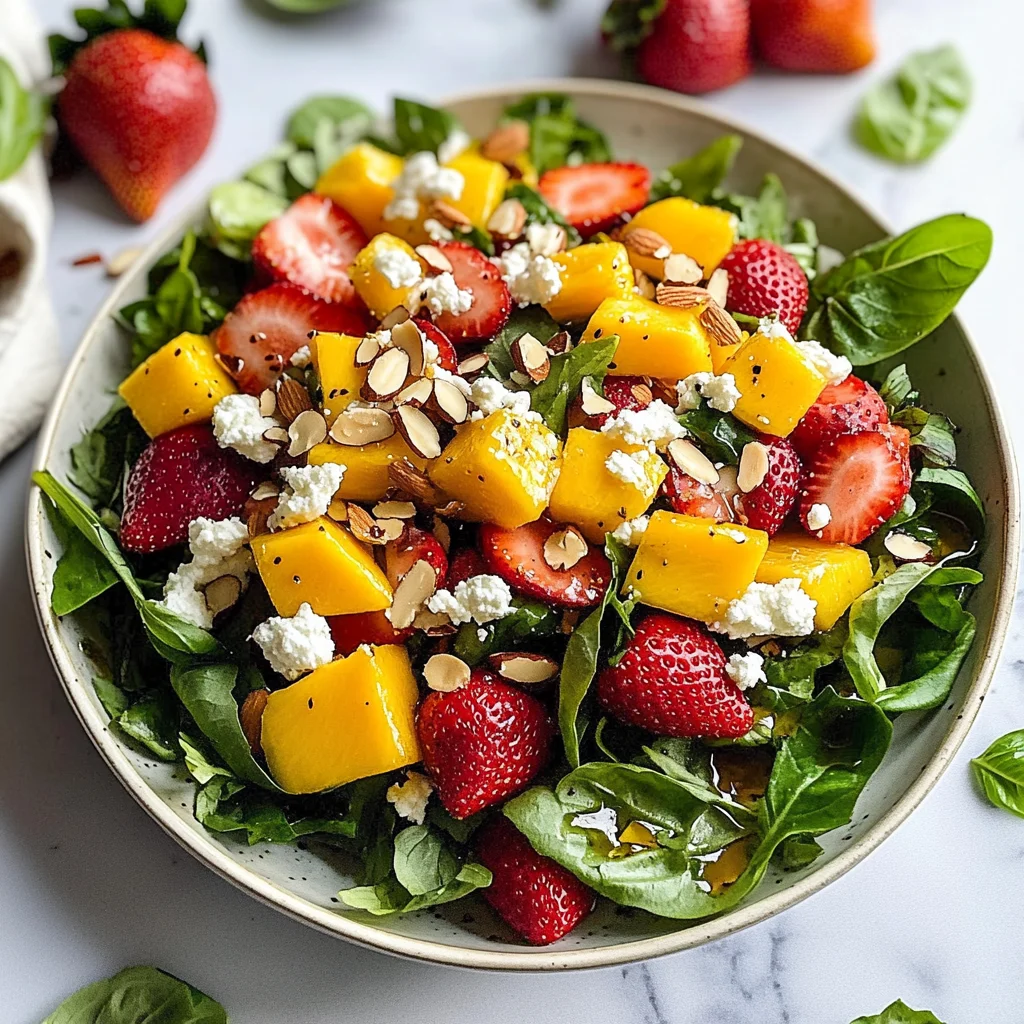Strawberry and mango salad