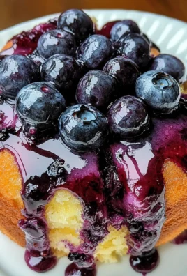 Blueberry Lemon Yogurt Cake with Blueberry Compote