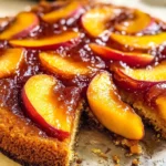 Bourbon Peach Upside-Down Cake