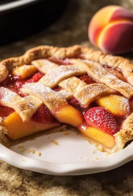 Brown Butter Strawberry Peach Pie