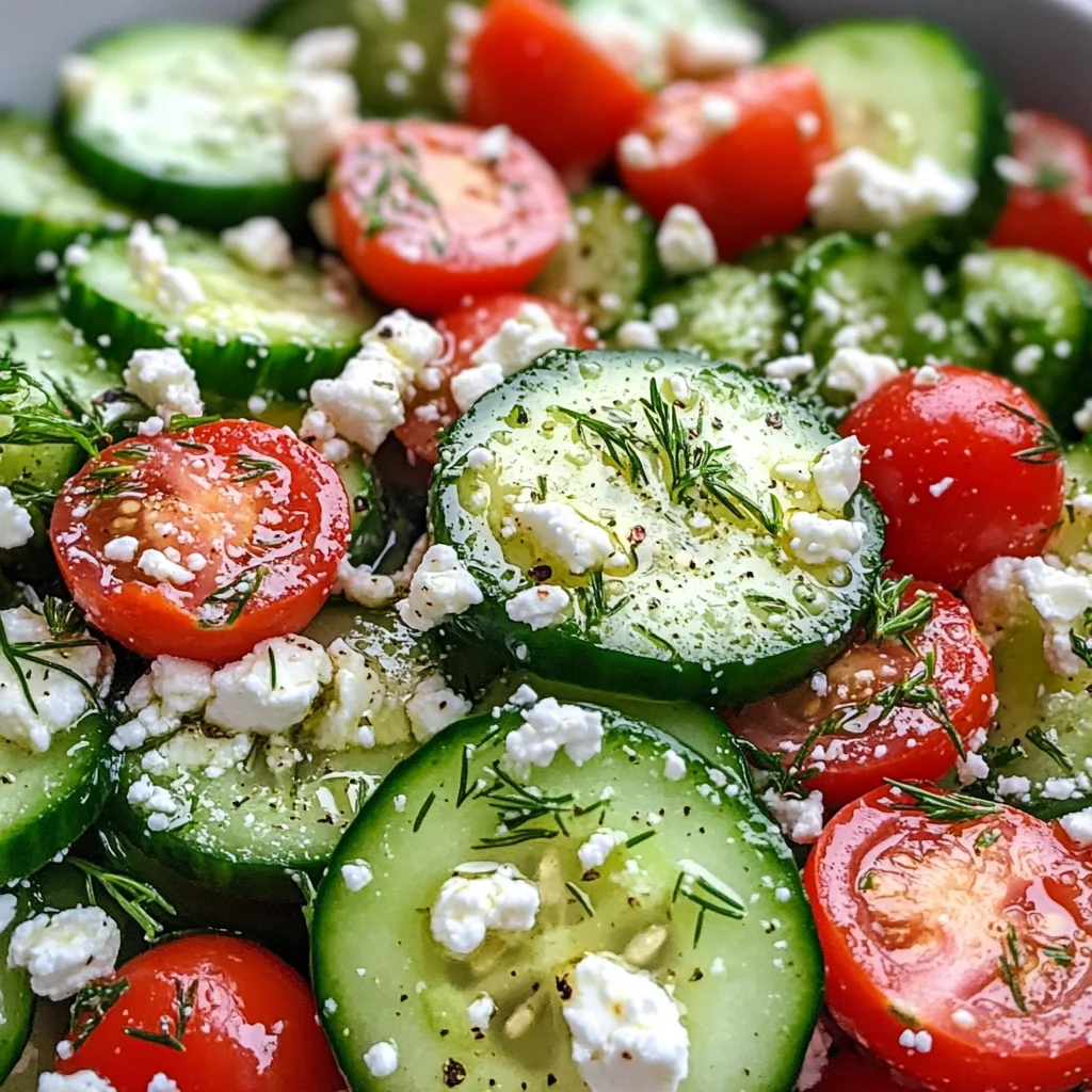 Cucumber Tomato Feta Salad