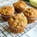 Fluffy Whole Wheat Carrot Zucchini Muffins