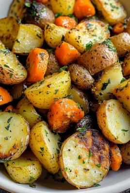 Garlic Herb Roasted Potatoes Carrots and Zucchini