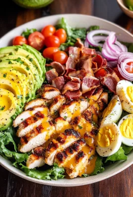 Grilled Chicken Cobb Salad with Honey Dijon {Paleo, Whole30 Option}