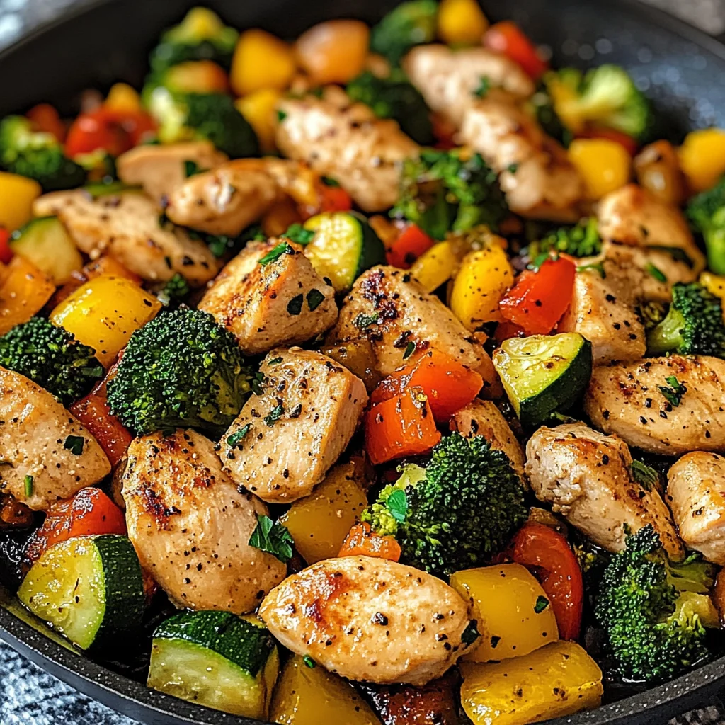 Healthy Chicken and Vegetables Skillet