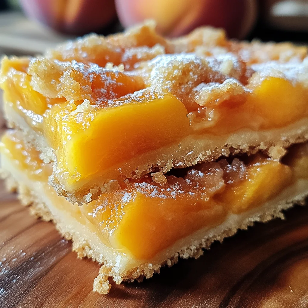 Heavenly Summer Peach Bars