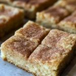 Homemade Snickerdoodle Cookie Bars