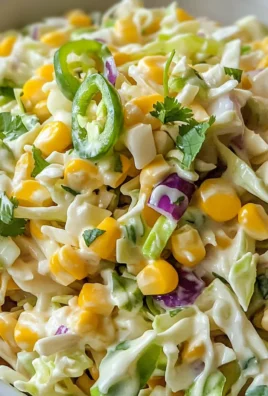 Jalapeno Corn Coleslaw