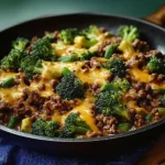 Keto Hamburger Broccoli Skillet