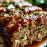Melt-in-Your-Mouth Garlic Parmesan Chicken Meatloaf