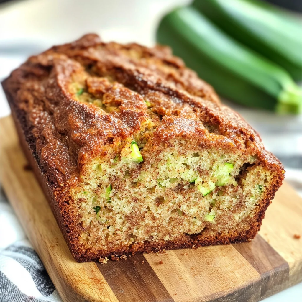 Moist and Delicious Cinnamon Swirl Zucchini Bread